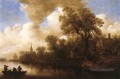 Scène de la rivière Jan van Goyen